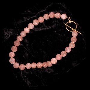 Vintage Rose Quartz Necklace